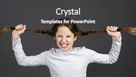  Presentation with school - Audience pleasing PPT theme consisting of funny teenager girl mad backdrop and a dark gray colored foreground
