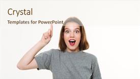  Presentation with white cctv camera on modern - Slides enhanced with funny welcome - image of excited young caucasian background and a sky blue colored foreground