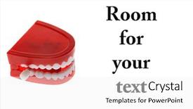  Presentation with wind - Beautiful presentation theme featuring funny wind up chattering teeth backdrop and a white colored foreground