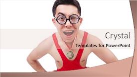  Presentation with wrestler - Slide deck having funny wrestler with winners gold medal background and a lemonade colored foreground