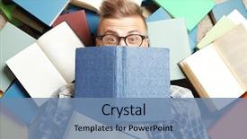  Presentation with funny - Audience pleasing PPT layouts consisting of funny young man lying backdrop and a seafoam green colored foreground