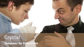  Presentation with injections - Presentation with funny young man scared of injections background and a coral colored foreground