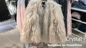  Presentation with coats - Audience pleasing slides consisting of fur-coats-with-different-sundress backdrop and a gray colored foreground