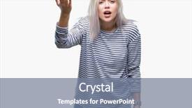  Presentation with woman praying over bible - PPT layouts enhanced with furious while shouting with anger background and a  colored foreground