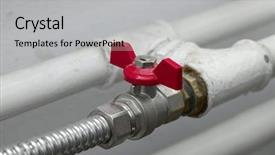  Presentation with furnace - Amazing slides having furnace - pipes and valves backdrop and a light gray colored foreground