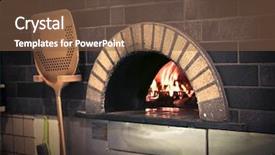  Presentation with furnace - Theme enhanced with polished rice in a wood background and a dark gray colored foreground.