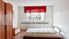  Presentation with bed - Slide deck enhanced with furnished-bedroom-with-double-bed background and a  colored foreground