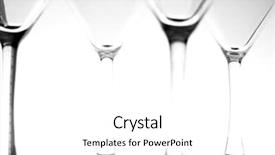  Presentation with restaurant - Audience pleasing slide deck consisting of furnished facilities - isolated wine glasses backdrop and a  colored foreground