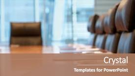  Presentation with furniture - Slides enhanced with furniture - closeup of an empty conference background and a coral colored foreground