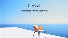  Presentation with villa - Slide set consisting of furniture - external view of a contemporary background and a light blue colored foreground