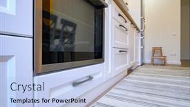  Presentation with kitchen furniture - Presentation theme having furniture-details-at-well-designed background and a light blue colored foreground