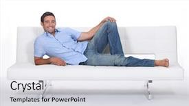  Presentation with theripist couch - Amazing slides having dog - cute little puppy of syberian backdrop and a dark gray colored foreground