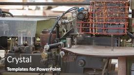  Presentation with furniture industry - Audience pleasing presentation theme consisting of furniture industry factory in gaborone botswana africa industrial glue machines backdrop and a dark gray colored foreground