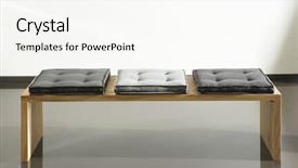  Presentation with furniture design - Cool new PPT theme with furniture line modern design straight backdrop and a white colored foreground