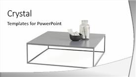  Presentation with furniture design - Slide set enhanced with furniture line modern design straight background and a white colored foreground