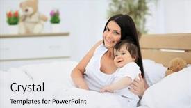  Presentation with diaper - Cool new theme with furniture nursing home - mother and baby in diaper backdrop and a white colored foreground