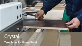  Presentation with wood craft - Amazing presentation having furniture part with special machine backdrop and a gray colored foreground