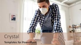  Presentation with home improvement - Amazing slide deck having furniture-renovation-diy-and-home backdrop and a coral colored foreground