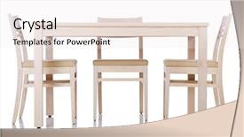  Presentation with dining table - Theme having furniture set with table background and a sky blue colored foreground