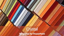  Presentation with 3d character colorful music - Slides enhanced with furniture warehouse - colorful upholstery samples background and a crimson colored foreground