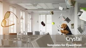  Presentation with funny - Presentation theme featuring furry friends - funny dog friend mixed media background and a  colored foreground