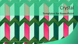  Presentation with pink and green - Colorful theme enhanced with fuschia - photograph of traditional portuguese tiles backdrop and a seafoam green colored foreground