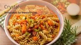  Presentation with carrots - Presentation theme with fusilli with zucchinis carrots and fresh tomatoes selective focus background and a coral colored foreground