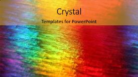  Presentation with abstract rainbow color prism - Cool new slide deck with fusion power - abstract background rainbow colors motion backdrop and a  colored foreground