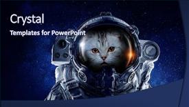  Presentation with first - Presentation enhanced with future - first trip to space mixed background and a navy blue colored foreground