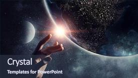  Presentation with creation - Slide deck featuring future - idea of earth creation mixed background and a tawny brown colored foreground