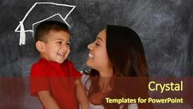  Presentation with future - Audience pleasing slide deck consisting of future - young boy holding his books backdrop and a tawny brown colored foreground