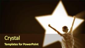  Presentation with bright future - PPT layouts having future bright - rear view of woman background and a  colored foreground