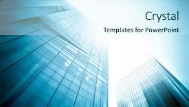  Presentation with tech city - Colorful PPT theme enhanced with future business concept of success backdrop and a cool aqua colored foreground