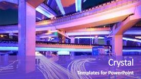  Presentation with future city - Slide deck consisting of trail winds through the forests of southcentral alaska background and a light blue colored foreground