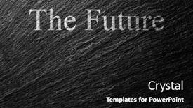  Presentation with future - PPT theme having future-chalk-text-on-black background and a black colored foreground