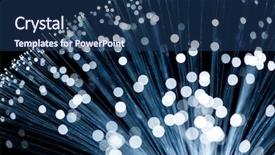  Presentation with fiber optics - Colorful slide deck enhanced with snow covered spruce trees snowy forest blue toning of black and white photography christmas and new year backdrop and a sky blue colored foreground.