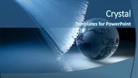  Presentation with high tech technology - Slide deck featuring future communication - high-tech technology background background and a ocean colored foreground