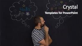  Presentation with black father - Slides enhanced with future father thinking about name background and a  colored foreground