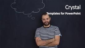  Presentation with black father - PPT theme enhanced with future father thinking about name background and a  colored foreground