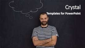  Presentation with black father - Audience pleasing PPT layouts consisting of future father thinking about name backdrop and a  colored foreground