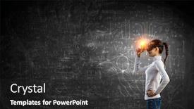  Presentation with virtual technology - Beautiful slides featuring future-of-virtual-technology-mixed backdrop and a dark gray colored foreground