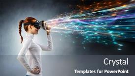  Presentation with virtual technology - Slides consisting of future-of-virtual-technology-mixed background and a gray colored foreground