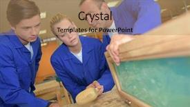  Presentation with problem solving - Amazing slide deck having future problem solving program - wooden board backdrop and a coral colored foreground