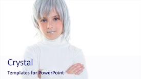  Presentation with futuristic - Presentation design consisting of future robotic - beautiful futuristic kid girl futuristic background and a  colored foreground