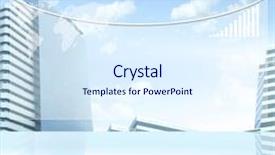  Presentation with future - Audience pleasing theme consisting of stage gate - future room backdrop and a sky blue colored foreground