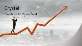  Presentation with scope - Presentation having future scope - young woman engineer looking background and a  colored foreground