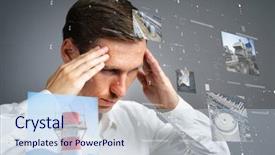  Presentation with woman engineer - Colorful PPT layouts enhanced with future software engineering - young woman working with virtual backdrop and a sky blue colored foreground