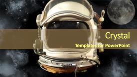  Presentation with lunar - Slides consisting of future soldiers - lunar dream background and a coral colored foreground