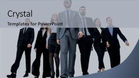  Presentation with group of wildlife crocodile isolated - Presentation featuring future steps - businesspeople group walking isolated background and a light gray colored foreground