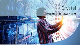  Presentation with today - Slides consisting of future-technologies-today-mixed-media background and a light blue colored foreground